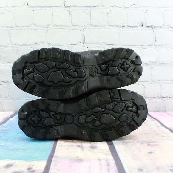 Timberland Black Leather Lace-up Back Road Trail Hiker Boots Size US 4.5 - Picture 9 of 9